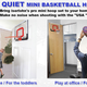 Illustration for article titled #$32.95# QUIET SHOOTING MINI BASKETBALL HOOP WITH 3 MINI BALLS